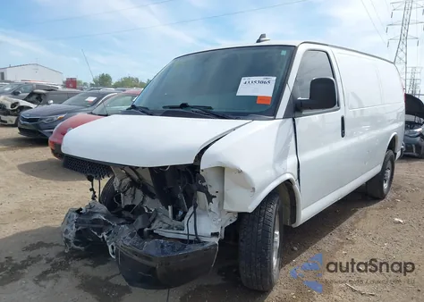 2019 Chevrolet Express 2500 Work Van z USA, uszkodzony, nr VIN 1GCWGAFG2K1204702